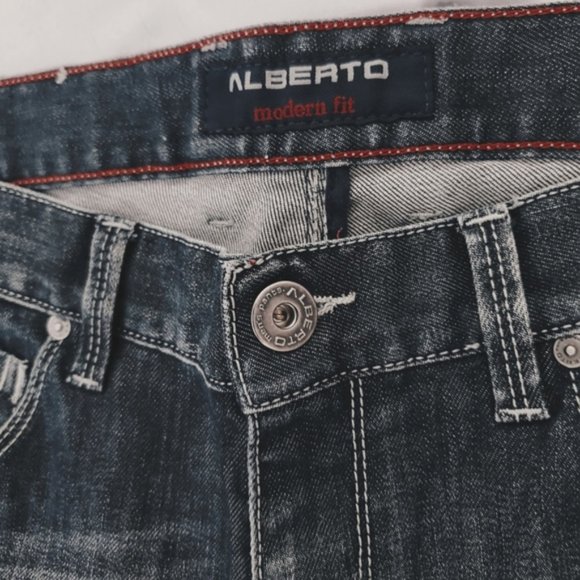 ALBERTO Stone S-IV- 990 Extra Flat Modern Straight Fit Size 32/36 - Picture 11 of 13